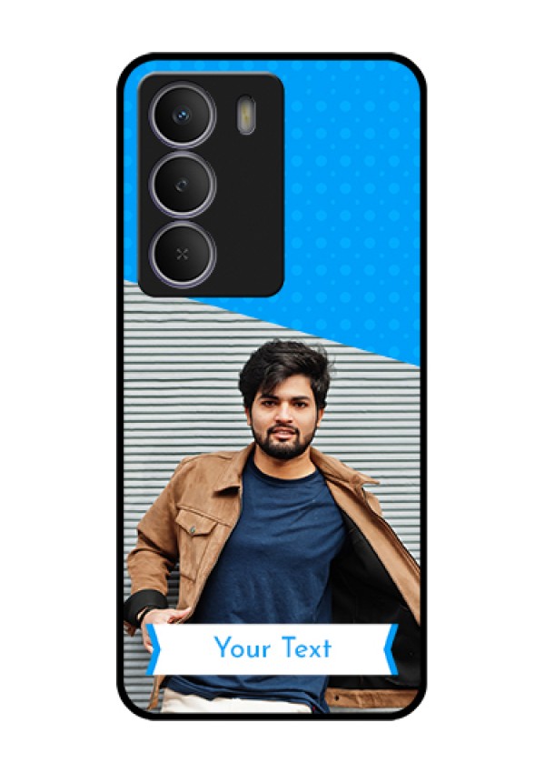 Realme P3 Lite 5G Custom Glass Phone Case - Simple Blue Color Design