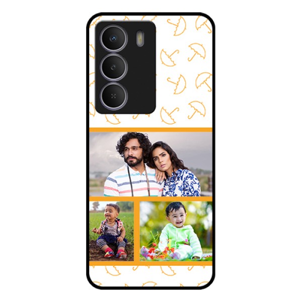 Realme P3 Lite 5G Custom Glass Phone Case - Yellow Pattern Design