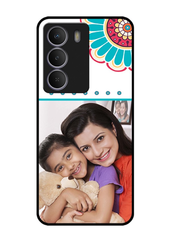 Realme P3 Lite 5G Custom Glass Phone Case - Flower Design