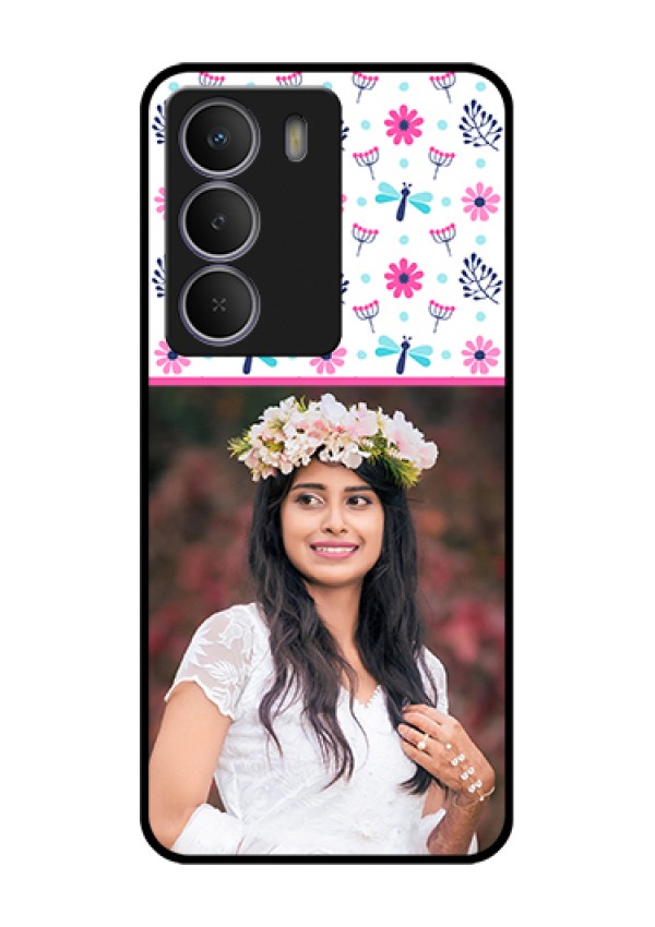 Realme P3 Lite 5G Custom Glass Phone Case - Colorful Flower Design