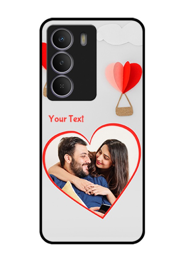 Realme P3 Lite 5G Custom Glass Phone Case - Parachute Love Design