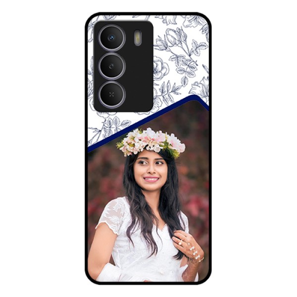 Realme P3 Lite 5G Custom Glass Phone Case - Classy Floral Design Realme P3 Lite 5G Custom Glass Phone Case - Classy Floral Design