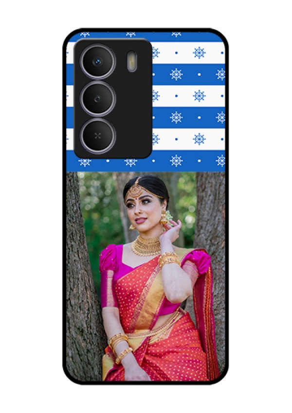 Realme P3 Lite 5G Custom Glass Phone Case - Snow Pattern Design