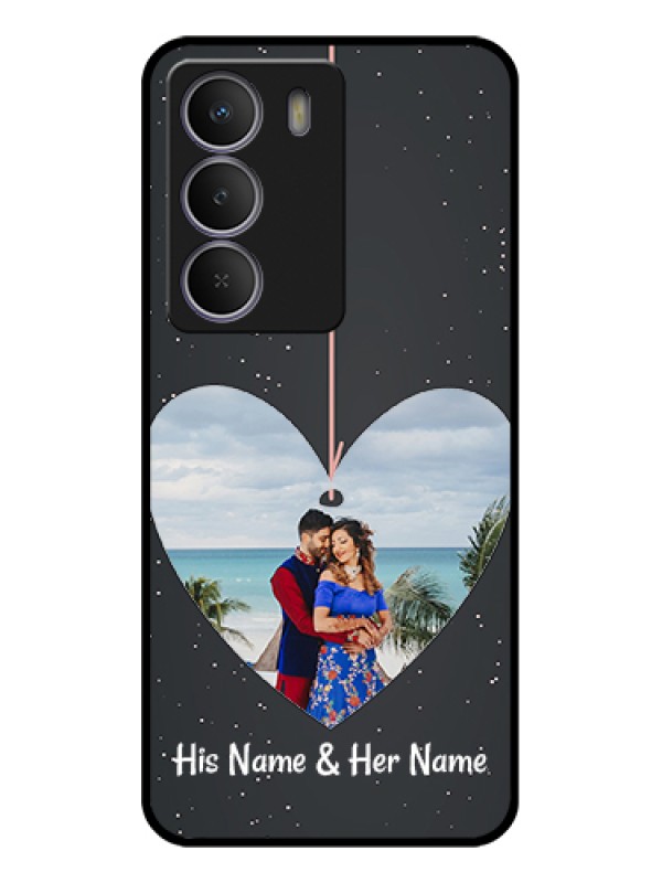 Custom Realme P3 Lite 5G Custom Glass Phone Case - Hanging Heart Design