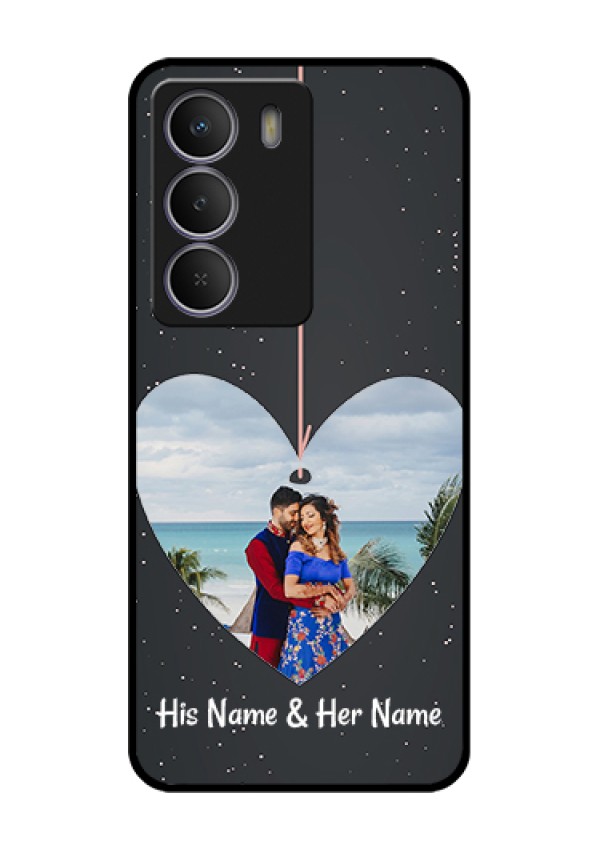 Realme P3 Lite 5G Custom Glass Phone Case - Hanging Heart Design