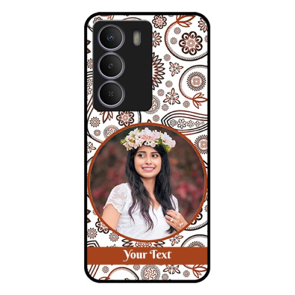Realme P3 Lite 5G Custom Glass Phone Case - Abstract Flower Design