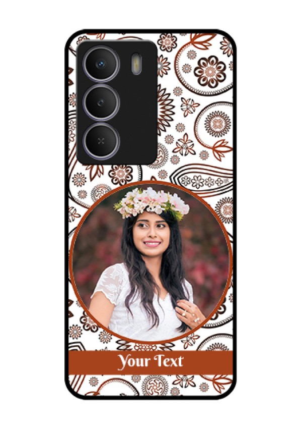Realme P3 Lite 5G Custom Glass Phone Case - Abstract Flower Design