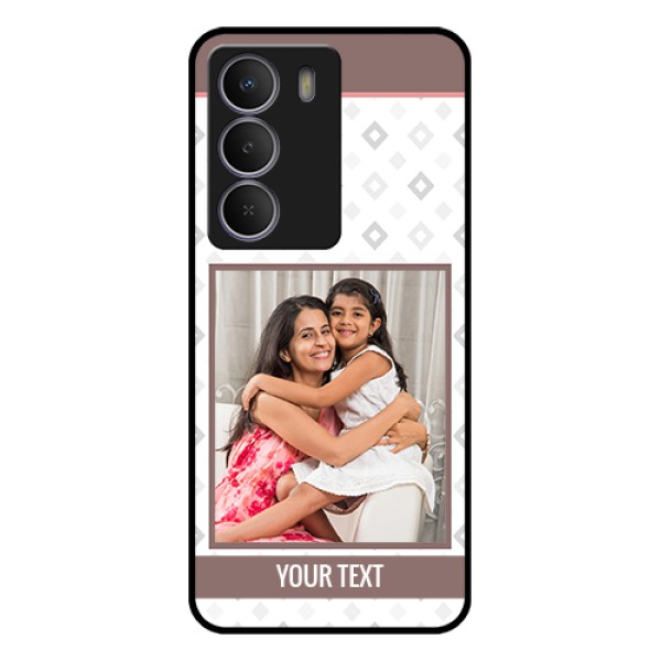 Realme P3 Lite 5G Custom Glass Phone Case - Simple Diamond Design Realme P3 Lite 5G Custom Glass Phone Case - Simple Diamond Design