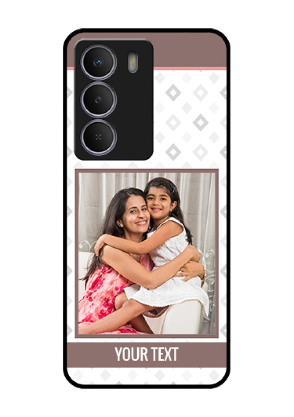Realme P3 Lite 5G Custom Glass Phone Case - Simple Diamond Design