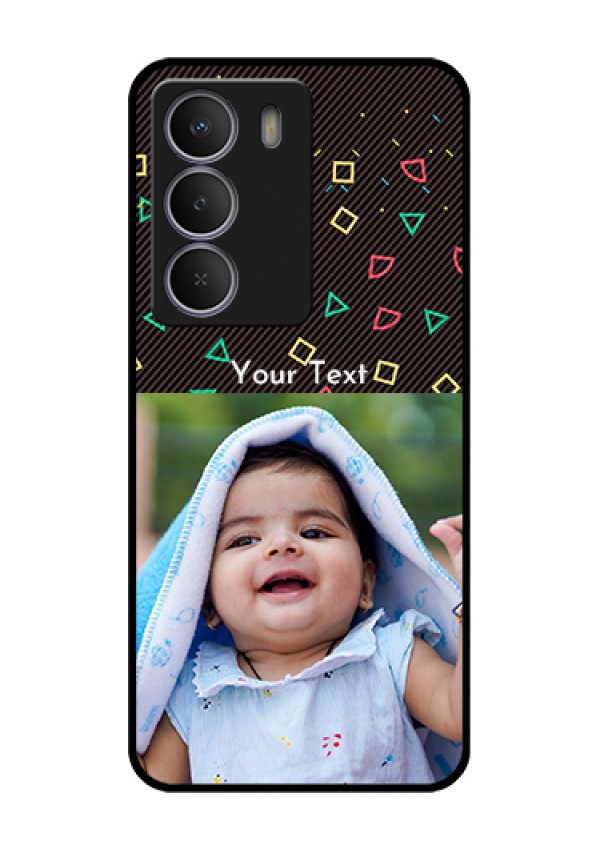 Realme P3 Lite 5G Custom Glass Phone Case - With Confetti Birthday Design