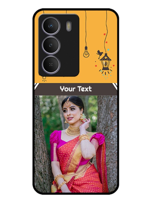 Custom Realme P3 Lite 5G Custom Glass Phone Case - With Family Picture And Icons