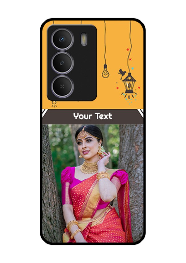 Realme P3 Lite 5G Custom Glass Phone Case - With Family Picture And Icons