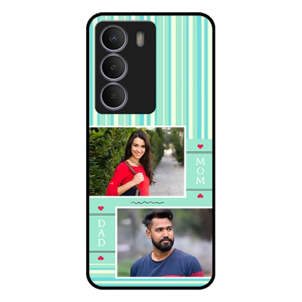 Realme P3 Lite 5G Custom Glass Phone Case - Mom & Dad Pic Design