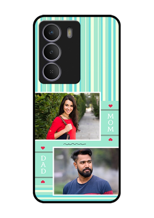 Realme P3 Lite 5G Custom Glass Phone Case - Mom & Dad Pic Design