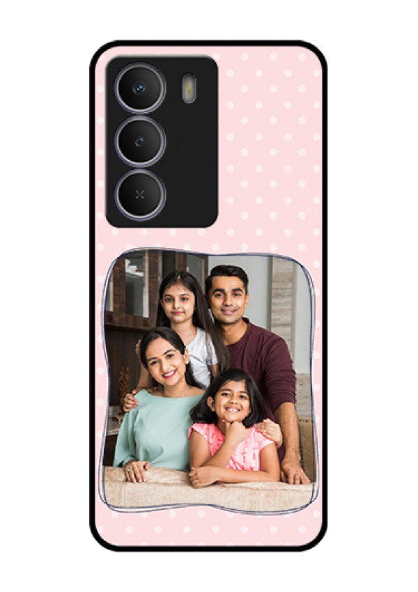 Realme P3 Lite 5G Custom Glass Phone Case - Family With Dots Design