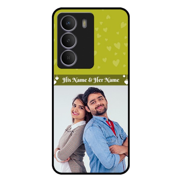 Realme P3 Lite 5G Custom Glass Phone Case - You & Me Heart Design
