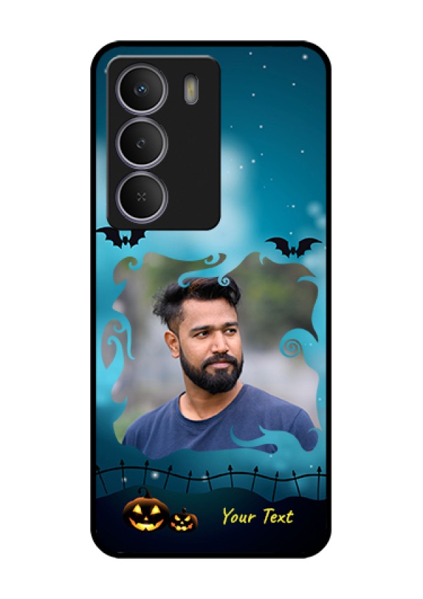 Realme P3 Lite 5G Custom Glass Phone Case - Halloween Frame Design