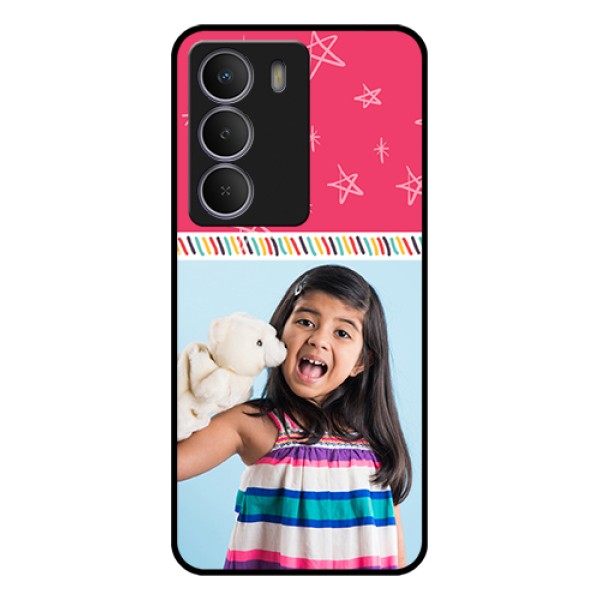 Realme P3 Lite 5G Custom Glass Phone Case - Line Art Design