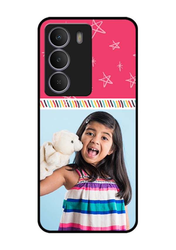 Realme P3 Lite 5G Custom Glass Phone Case - Line Art Design