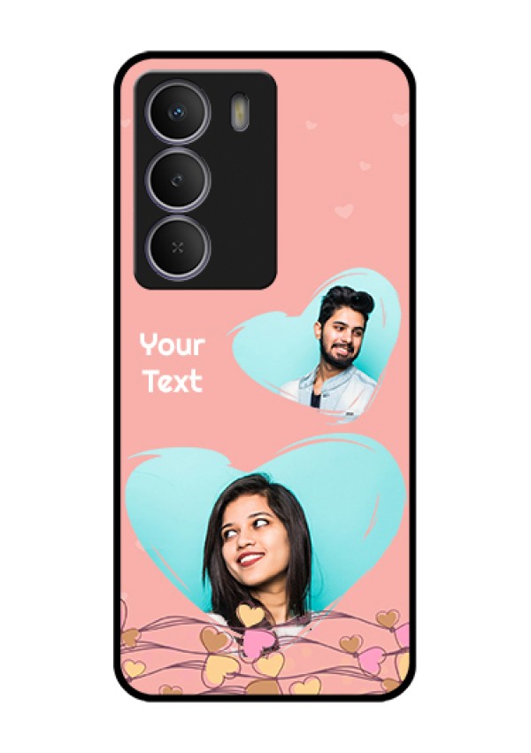 Realme P3 Lite 5G Custom Glass Phone Case - Love Doodle Design
