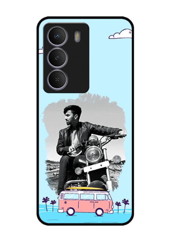 Realme P3 Lite 5G Custom Glass Phone Case - Travel & Adventure Design