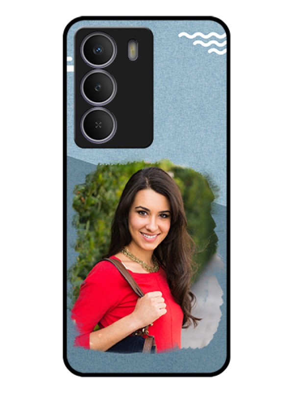 Custom Realme P3 Lite 5G Custom Glass Phone Case - Grunge Line Art Design