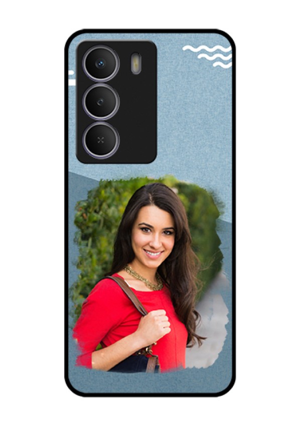Realme P3 Lite 5G Custom Glass Phone Case - Grunge Line Art Design