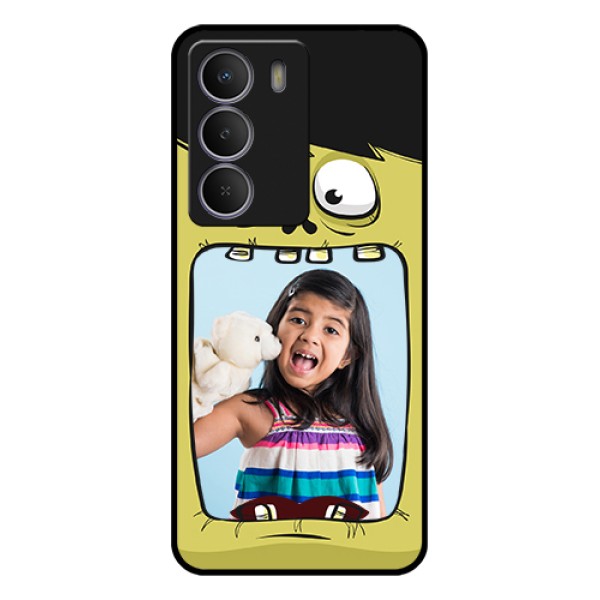 Realme P3 Lite 5G Custom Glass Phone Case - Cartoon Monster Back Case Design Realme P3 Lite 5G Custom Glass Phone Case - Cartoon Monster Back Case Design
