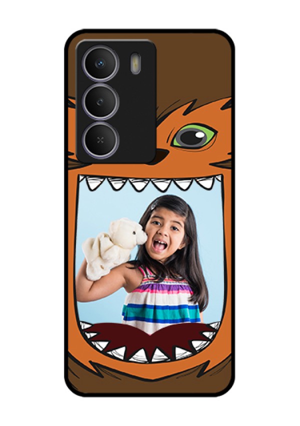 Realme P3 Lite 5G Custom Glass Phone Case - Owl Monster Back Case Design