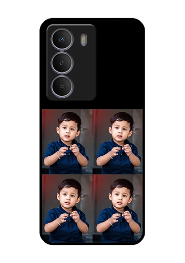 Realme P3 Lite 5G Custom Glass Phone Case - 4 Image Holder Design