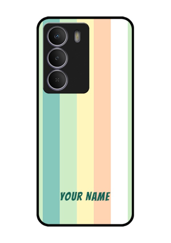 Realme P3 Lite 5G Custom Glass Phone Case - Multi - Colour Stripes Design