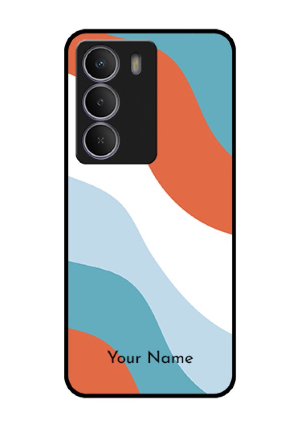 Realme P3 Lite 5G Custom Glass Phone Case - Coloured Waves Design