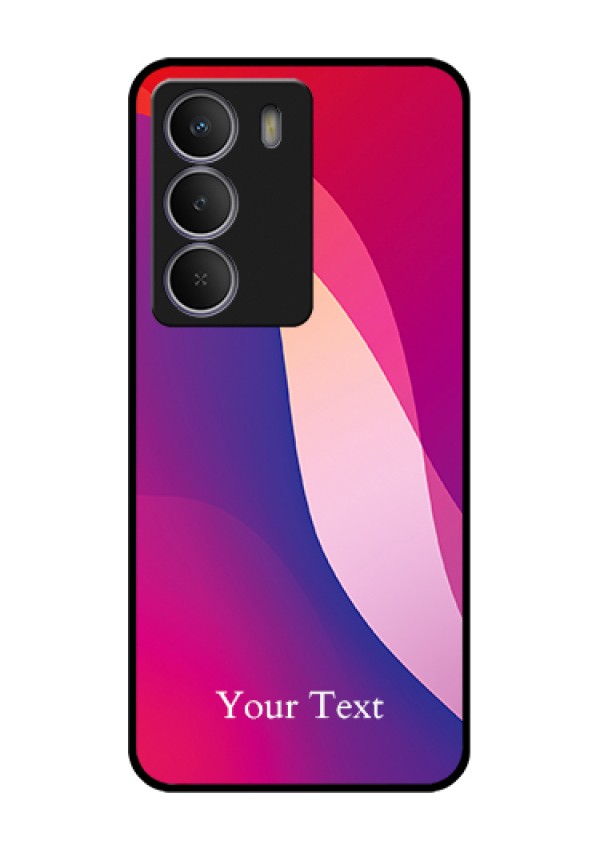 Realme P3 Lite 5G Custom Glass Phone Case - Digital Abstract Overlap Design