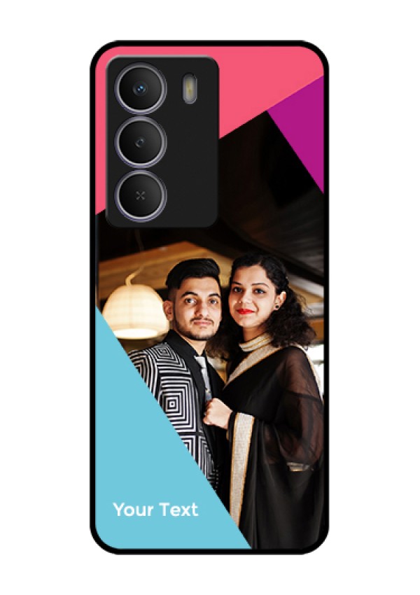Realme P3 Lite 5G Custom Glass Phone Case - Stacked Triple Colour Design