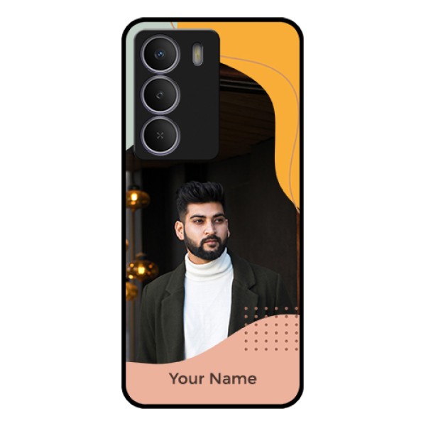 Realme P3 Lite 5G Custom Glass Phone Case - Tri - Coloured Overlay Design Realme P3 Lite 5G Custom Glass Phone Case - Tri - Coloured Overlay Design