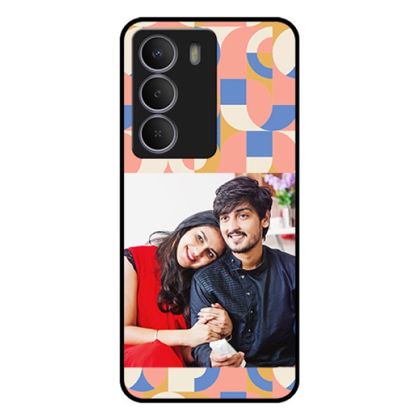 Realme P3 Lite 5G Custom Glass Phone Case - Semi - Circle Maze Pattern Design Realme P3 Lite 5G Custom Glass Phone Case - Semi - Circle Maze Pattern Design