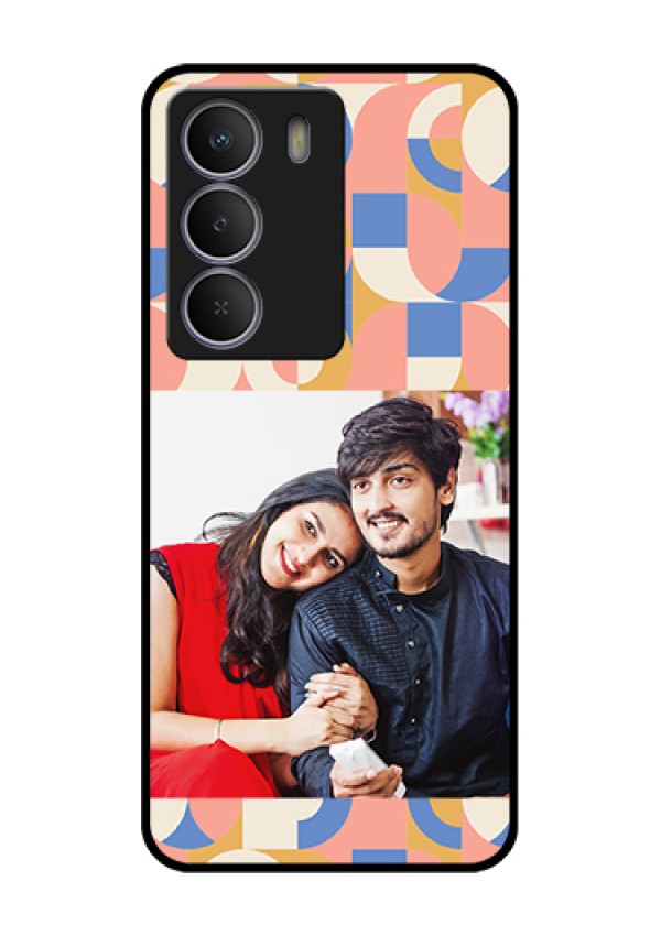 Realme P3 Lite 5G Custom Glass Phone Case - Semi - Circle Maze Pattern Design