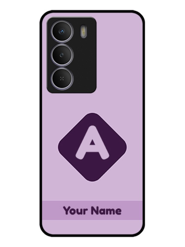 Custom Realme P3 Lite 5G Custom Glass Phone Case - Custom Letter In Curved Badge Design