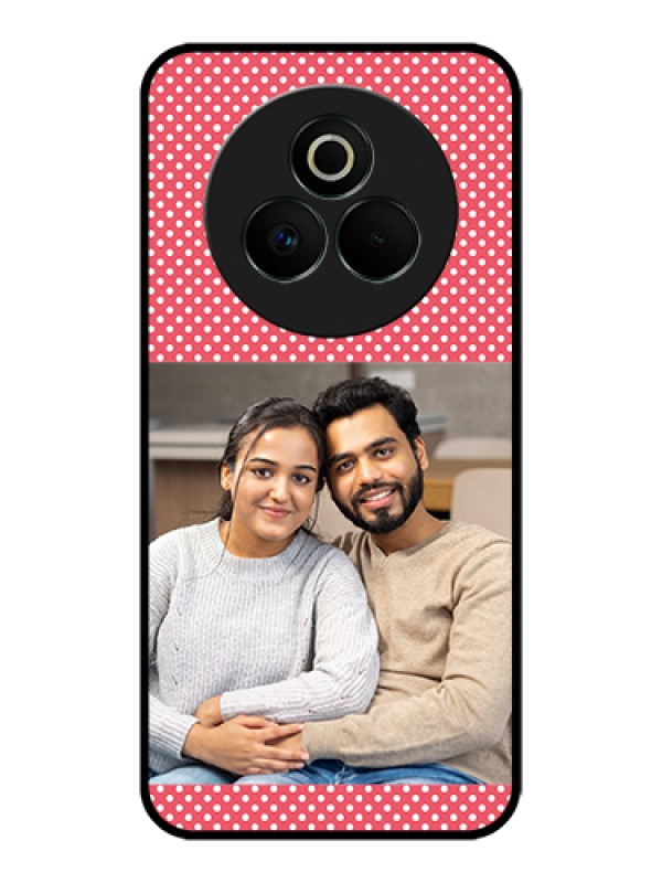 Custom Realme P3 Pro 5G Custom Glass Phone Case - White Dotted Design