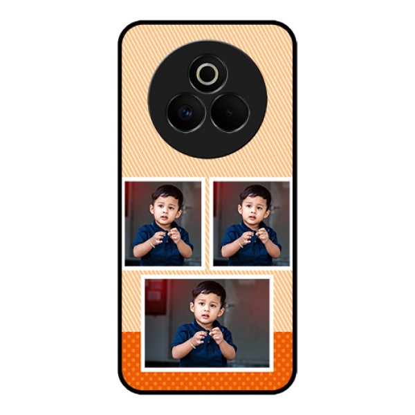 Realme P3 Pro 5G Custom Glass Phone Case - Bulk Photos Upload Design