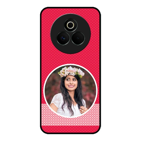 Realme P3 Pro 5G Custom Glass Phone Case - Pink Color Pattern Design