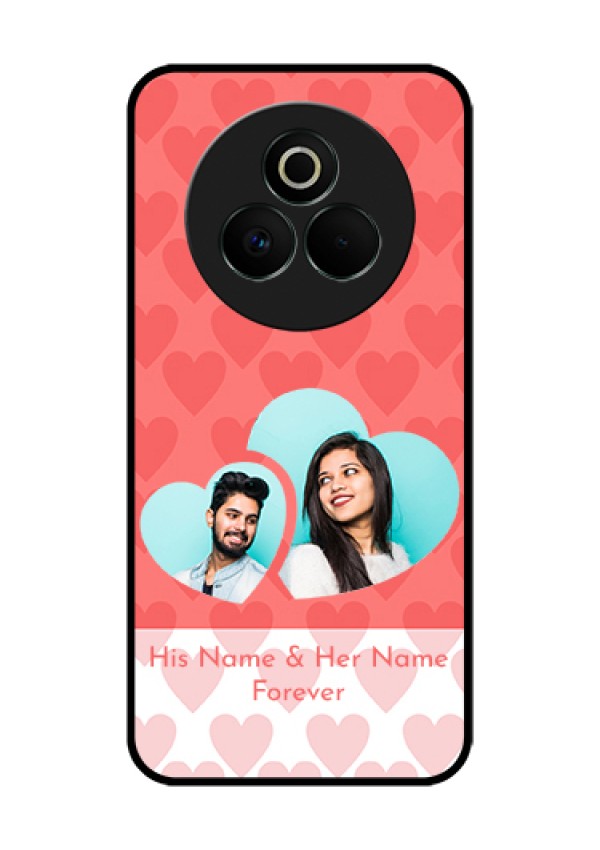 Realme P3 Pro 5G Custom Glass Phone Case - Couple Pic Upload Design