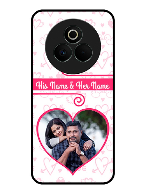 Custom Realme P3 Pro 5G Custom Glass Phone Case - Heart Shape Love Design