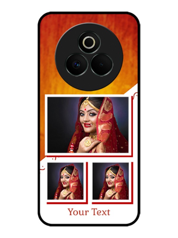 Custom Realme P3 Pro 5G Custom Glass Phone Case - Wedding Memories Design