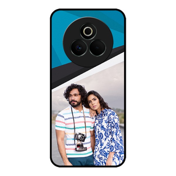 Realme P3 Pro 5G Custom Glass Phone Case - Simple Pattern Photo Upload Design Realme P3 Pro 5G Custom Glass Phone Case - Simple Pattern Photo Upload Design