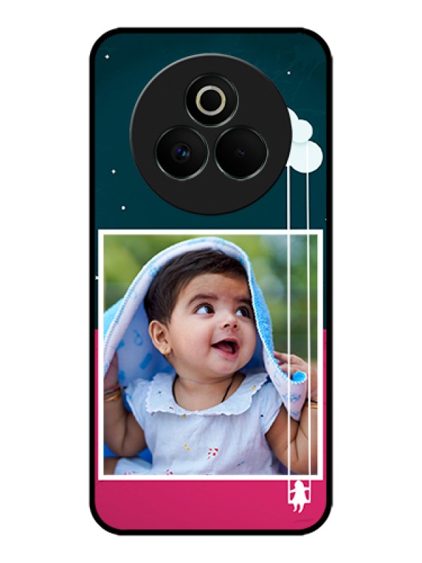 Custom Realme P3 Pro 5G Custom Glass Phone Case - Cute Girl With Cloud Design