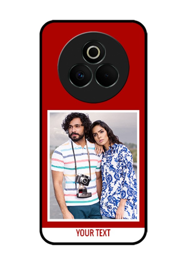 Realme P3 Pro 5G Custom Glass Phone Case - Red Color Design