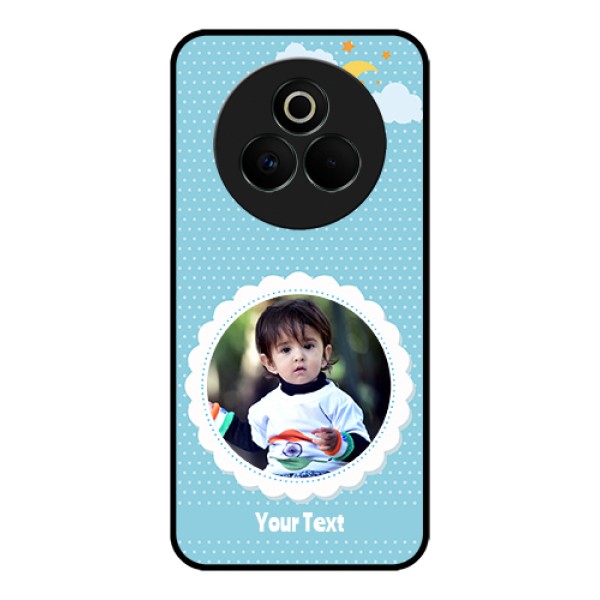 Realme P3 Pro 5G Custom Glass Phone Case - Violet Pattern Design