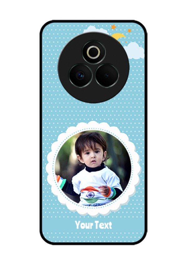 Realme P3 Pro 5G Custom Glass Phone Case - Violet Pattern Design