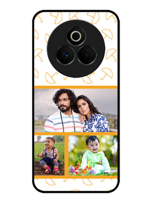 Custom Realme P3 Pro 5G Custom Glass Phone Case - Yellow Pattern Design